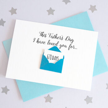Personalised Father's Day Days Envelope Card, 7 of 7