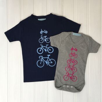 Personalised Babygrow With Bike Print, 4 of 4