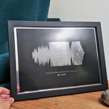 Personalised Shiny Sound Wave Print, 6 of 8