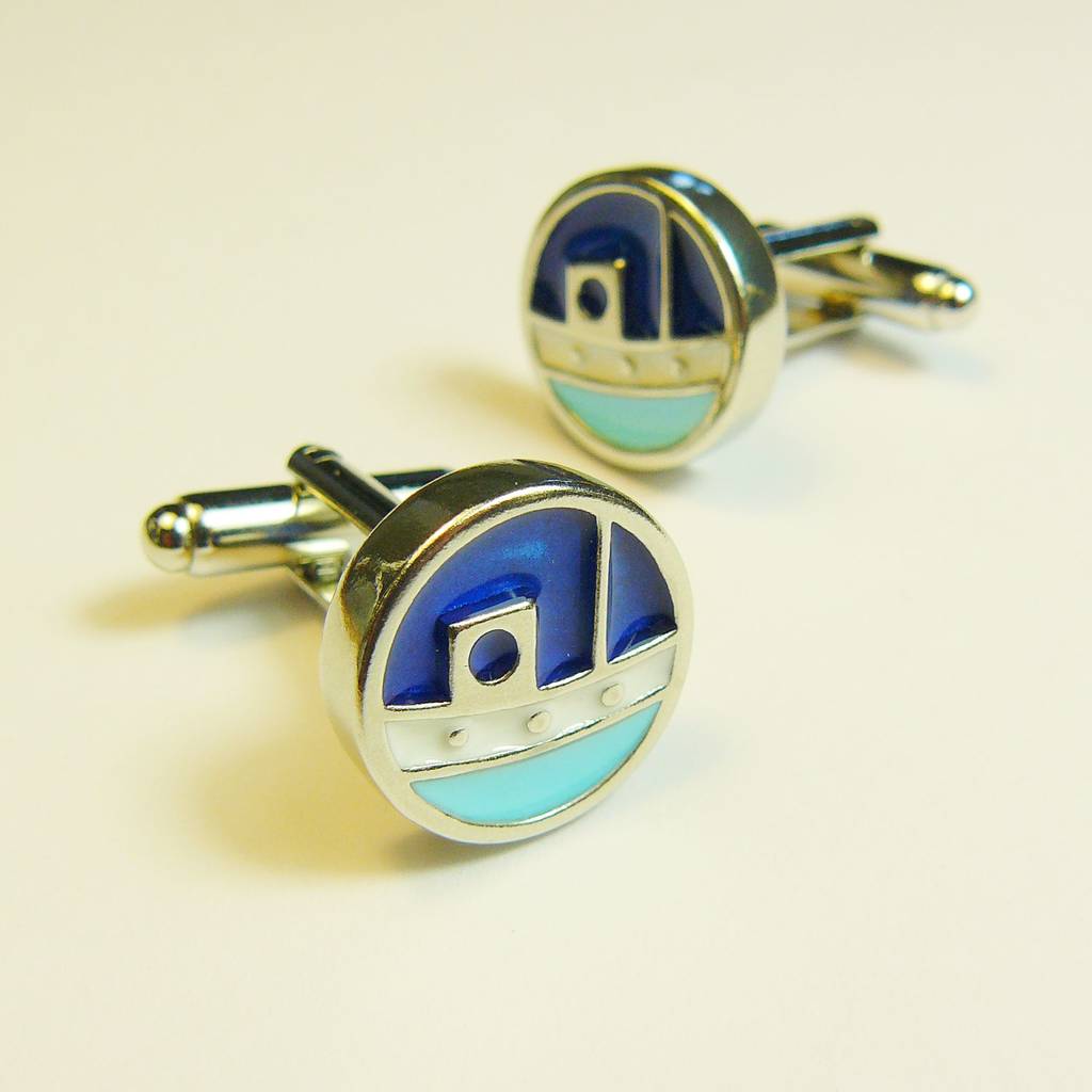 Image of Motor Boat Cufflinks