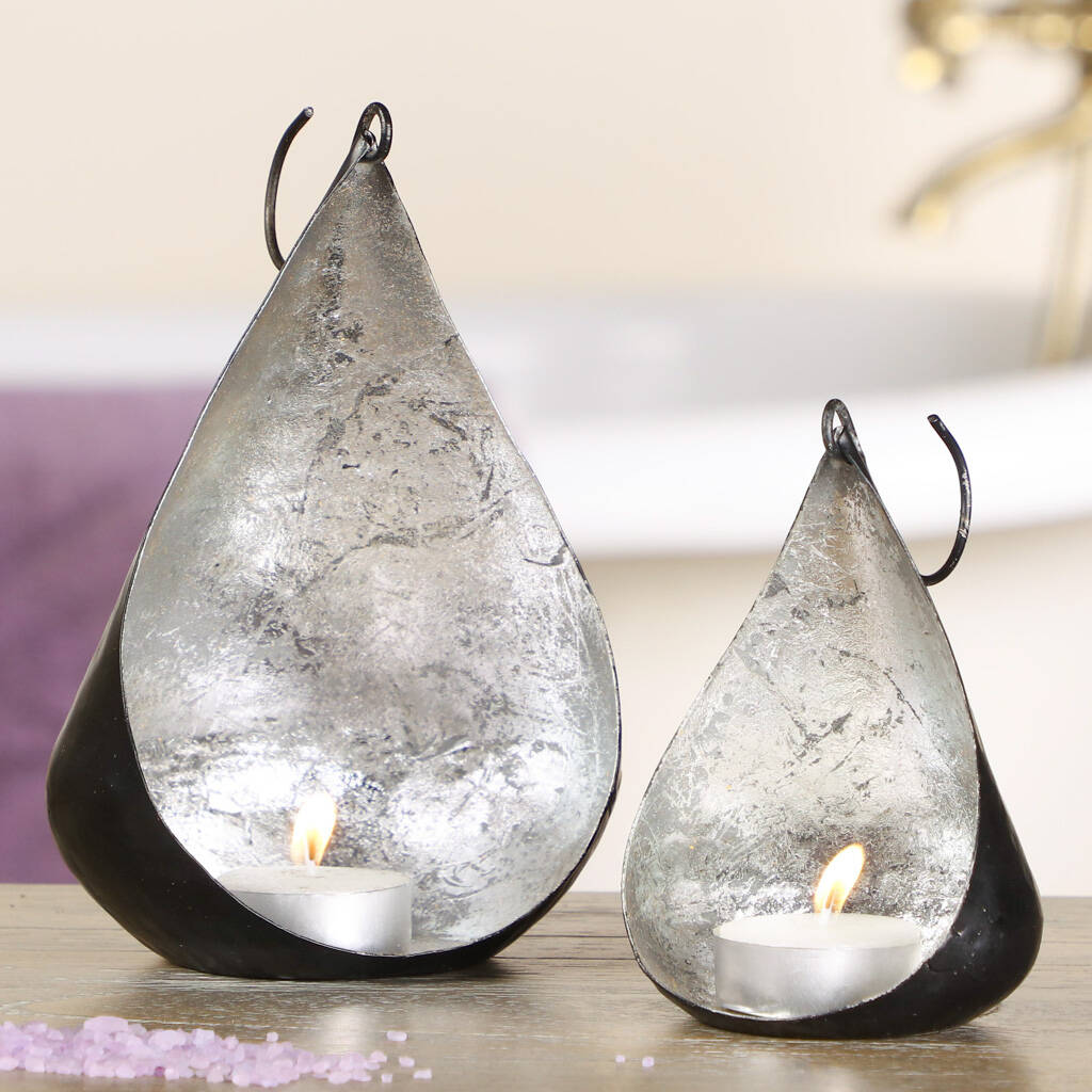 Hanging Teardrop Tea Light Candle Holders By Dibor