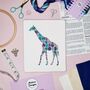 Jigsaw Giraffe Cross Stitch Kit, thumbnail 1 of 7