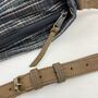 Fair Trade Woven Cotton Leather Cross Body Bag Purse, thumbnail 7 of 11