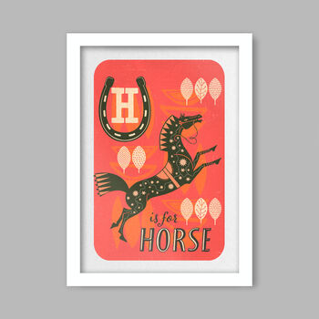 H Is For Horse Poster Print, 3 of 4