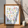 Wild Meadow Floral Art Print In Two Sizes, thumbnail 1 of 3