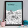 Personalised Canterbury Graduation Gift Print, thumbnail 4 of 9