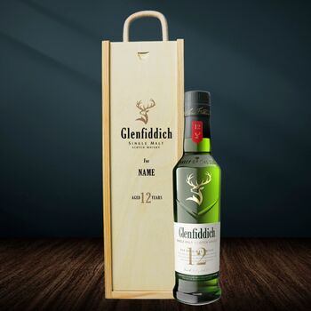 Personalised Glenfiddich 12 Year Old Whisky Gift Set 35cl, 2 of 9