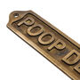 Custom Poop Deck Brass Plaque With Vintage Finish, thumbnail 3 of 12