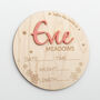 Personalised Newborn Name And Stats Keepsake Plaque, thumbnail 6 of 12