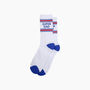 Super Dad Organic Cotton Sports Socks In White, thumbnail 3 of 4