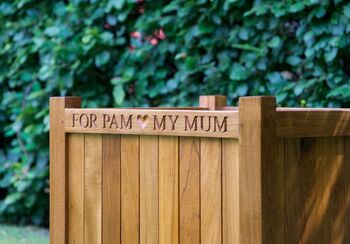 Personalised Wooden Planter, 5 of 5