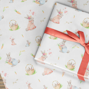 Rabbits Wrapping Paper Roll Or Folded, 2 of 4