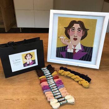 Oscar Wilde Tapestry Kit With 100% British Wool, 2 of 5