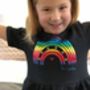 Be A Rainbow Kids Fleece Dress, thumbnail 2 of 3