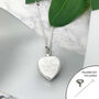 Personalised Sterling Silver Engraved Heart Cremation Ashes Urn Necklace, thumbnail 2 of 12