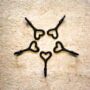Heart Hanging Coat Hooks Wall Mounted 5pc Iron Holders, thumbnail 5 of 5