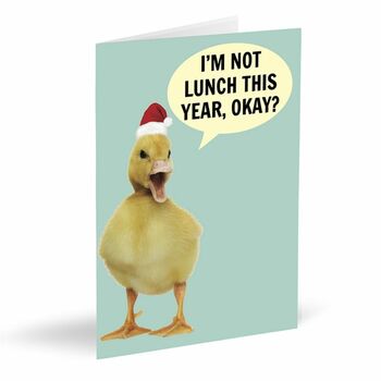 'I'm Not Lunch This Year, Okay?' Card, 2 of 2