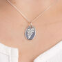 Sterling Silver March Birth Flower Necklace, thumbnail 1 of 10