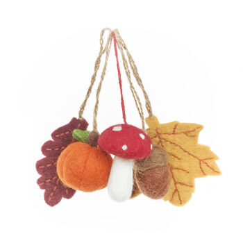 Handmade Felt Woodland Walks Set Of Five, 2 of 4