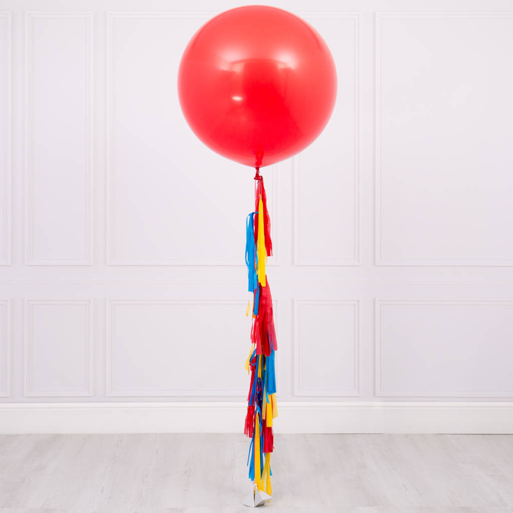 superhero tassel tail giant balloon by bubblegum balloons