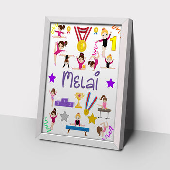 Gymnastic Name Art Print, 4 of 5