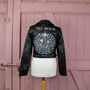 Till Death Cropped Skeleton Couple Leather Jacket, thumbnail 1 of 10