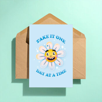 Take It One Day At A Time Greeting Card, 3 of 3