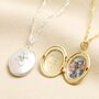 Personalised Birth Flower Locket Necklace, thumbnail 1 of 5