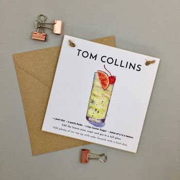 Tom Collins Cocktail Gift A Card, 2 of 3