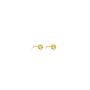 August Peridot Birthstone 18k Gold Vermeil Stud Earrings, thumbnail 1 of 3