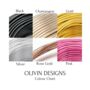 Apple Wire Bookmark With Personalised Card Hammered Effect, thumbnail 4 of 4