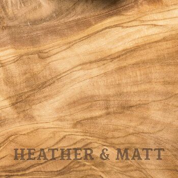 Personalised Wood Charcuterie Board For Couples, 4 of 12
