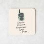 Charlie Uniform November Tango | Seafoam And Cream | Walkie Talkie | Coaster, thumbnail 2 of 3