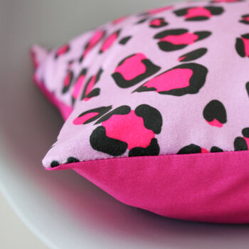 Velvet Leopard Print Cushion, 8 of 12