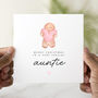 Cute Auntie Christmas Card, thumbnail 1 of 3
