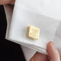Solid Square Personalised Cufflinks, thumbnail 11 of 12