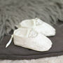 Girls Christening Booties Evelyn, thumbnail 4 of 9