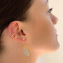 Aqua Chalcedony Hoops, thumbnail 2 of 8