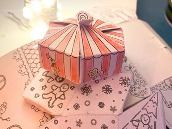 Printable Advent Calendar Colour And Make 24 Gift Boxes, 9 of 11