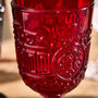 Four Luxury Embossed Halloween Wine Glasses, thumbnail 3 of 3