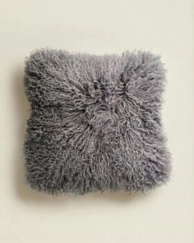 Large Mongolian Sheepskin Cushion Cover, 7 of 10