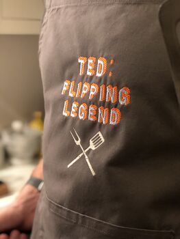 Father's Day Personalised Cooking / BBQ Apron, 3 of 6