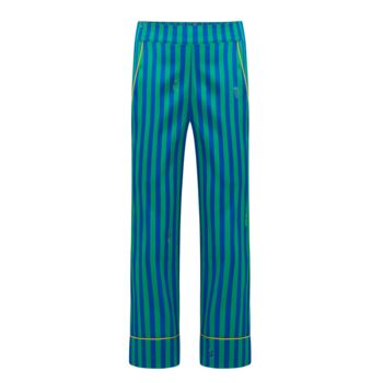 Rainforest Stripe Teddy Silk Children's Pyjama Set, 6 of 12