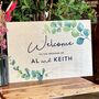 Personalised Eucalyptus Welcome Wedding Sign, thumbnail 1 of 1