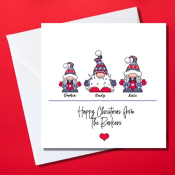 Personalised Gonk Family Christmas Cards, 2 of 3