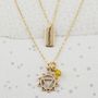 Solar Plexus Chakra Necklace In Gold Or Silver, thumbnail 1 of 9