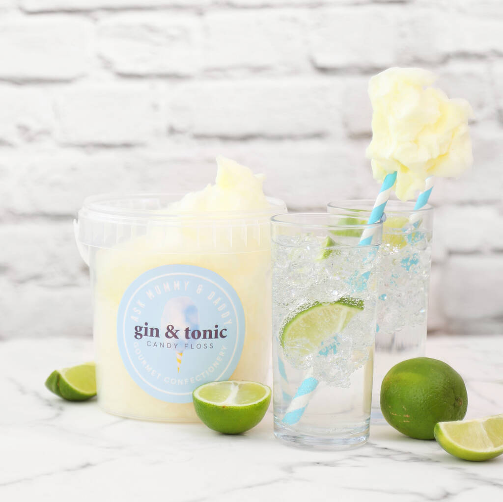 Gin And Tonic Flavoured Candy Floss By Ask Mummy & Daddy