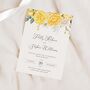 Summer Rose Wedding Invitations, thumbnail 1 of 4