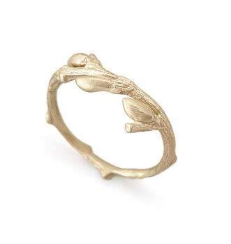 Willow Twig Ring In Nine Carat Gold, 2 of 6