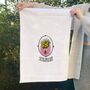 Personalised March Birth Flower Tea Towel, thumbnail 5 of 9